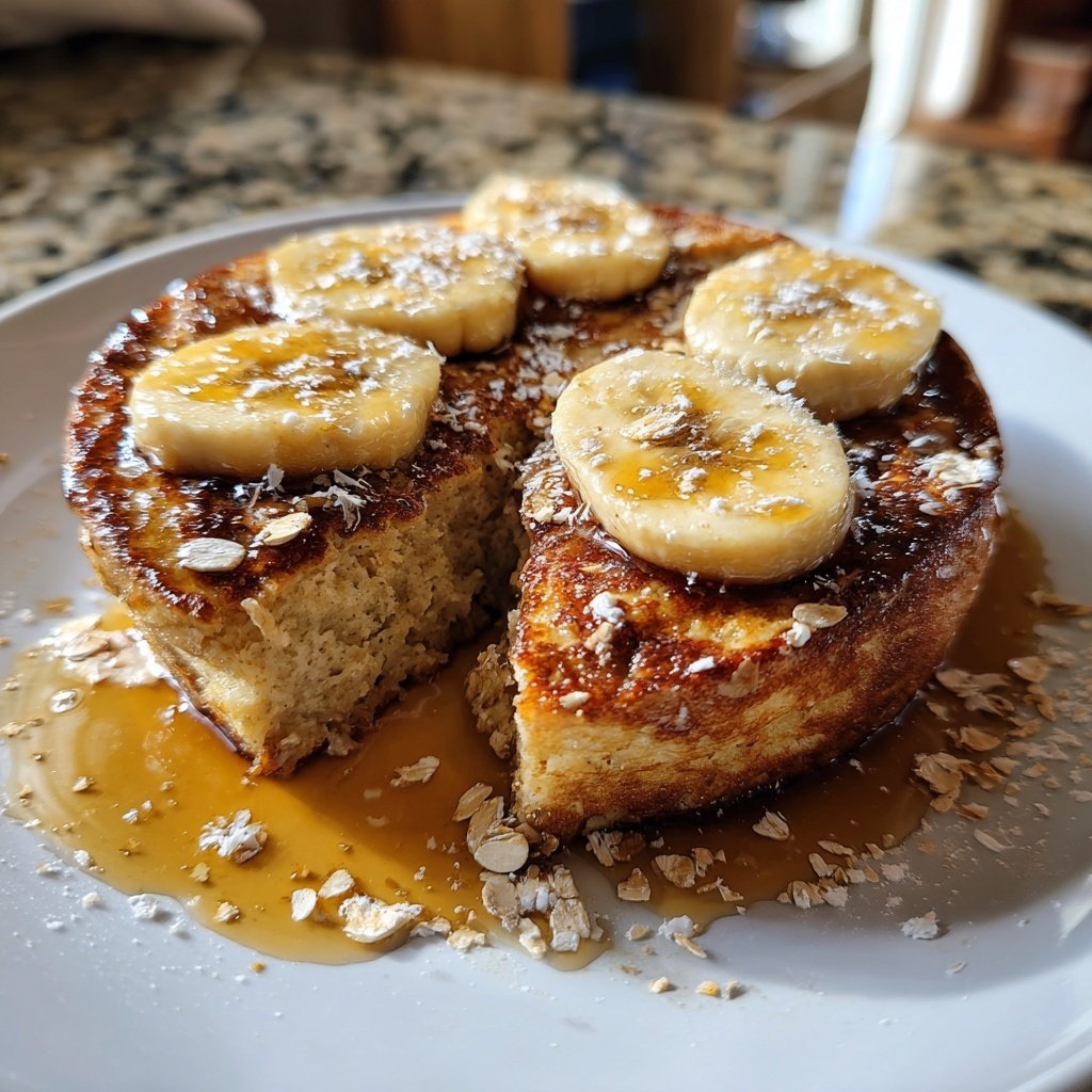 Bananenbrot-Hafer-Pfannkuchen