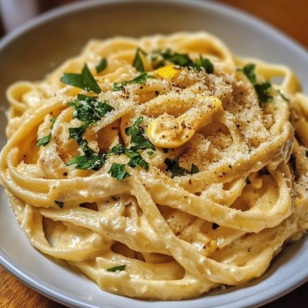 Zitronige Hummus Pasta