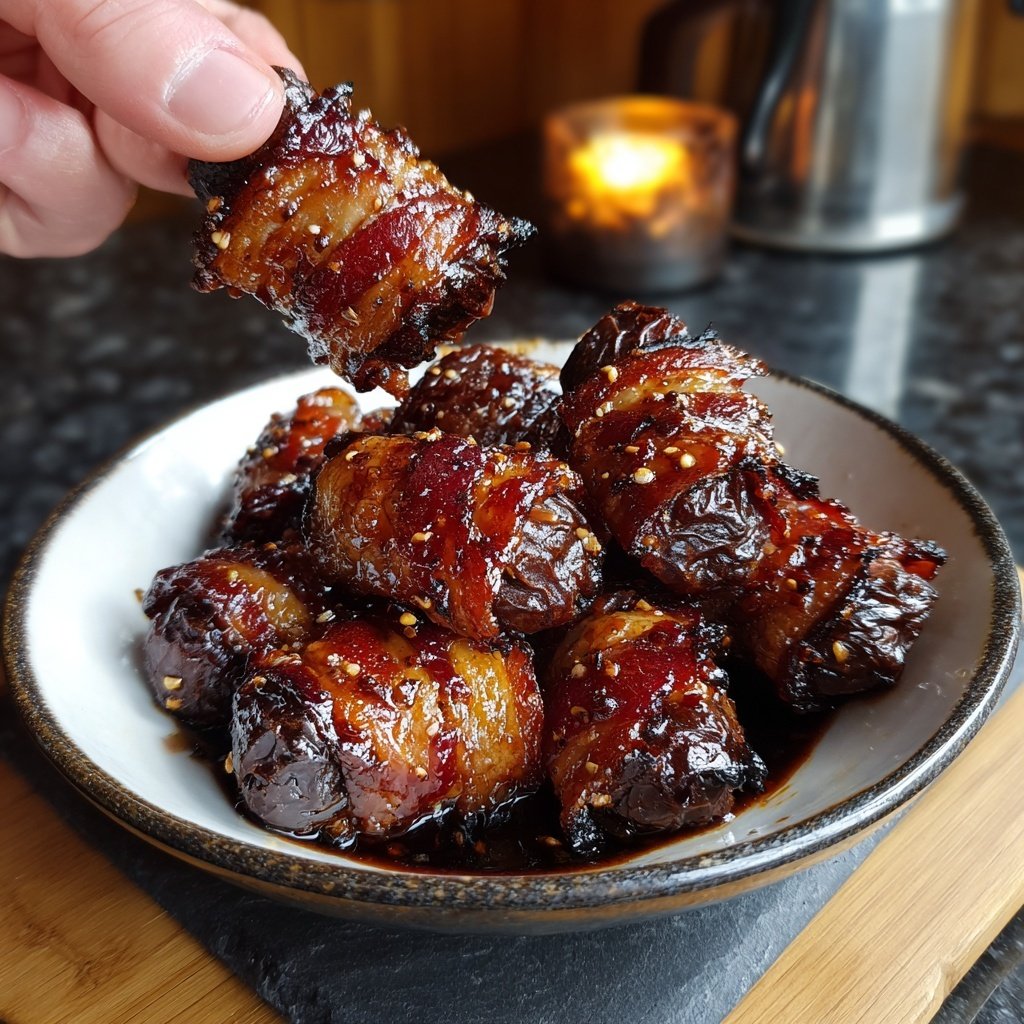 Datteln im Speckmantel süß scharf