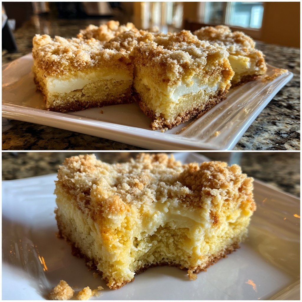 Saftige Topfen Blondie Riegel