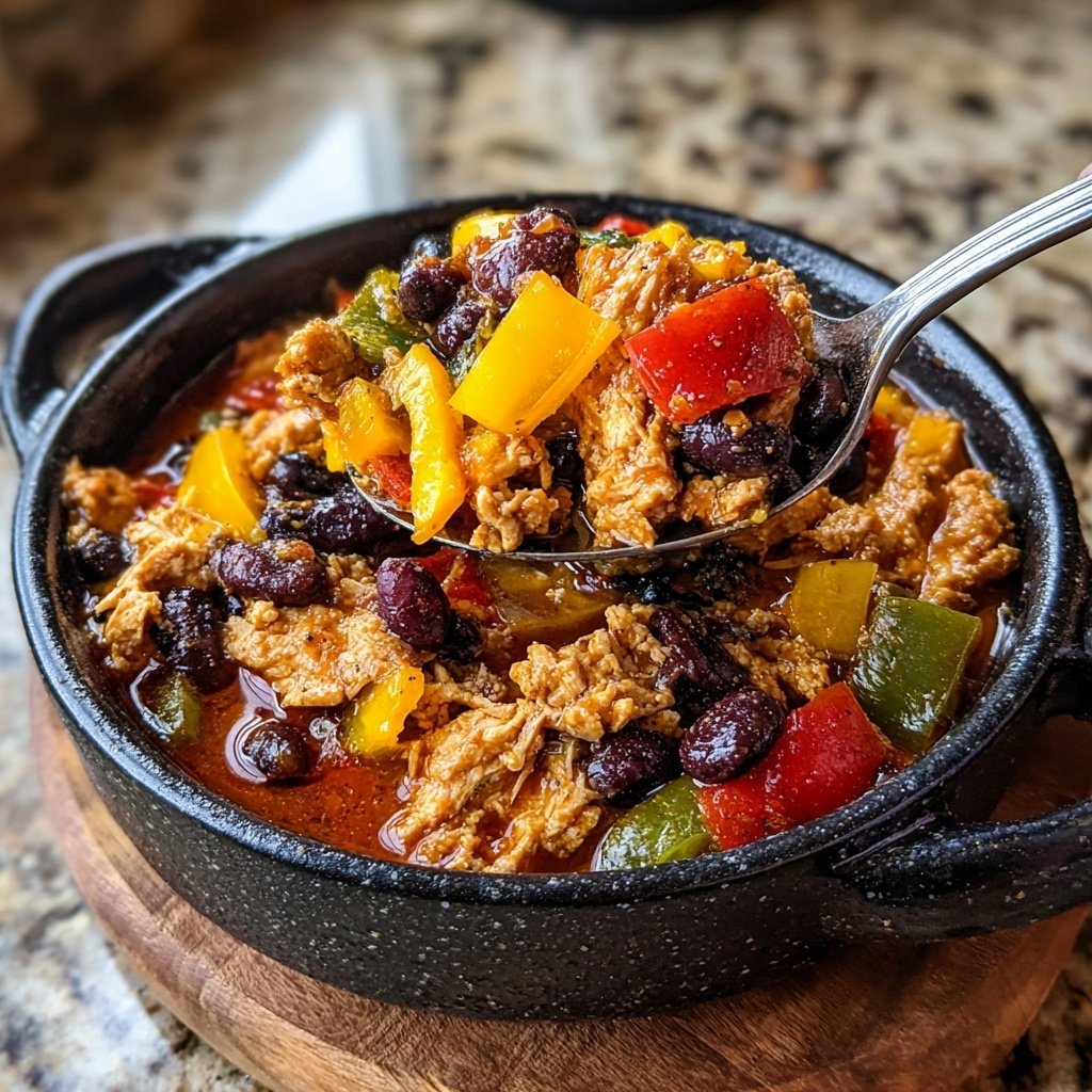 Weißer Truthahn Bohnen Chili