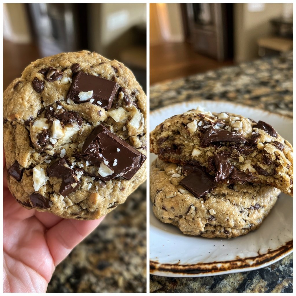 Bananen Schokostück Cookies