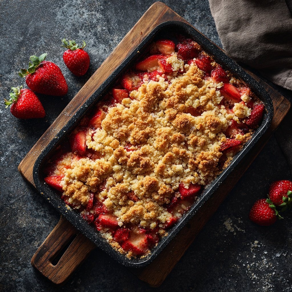 Erdbeer Mandel Crumble Bake
