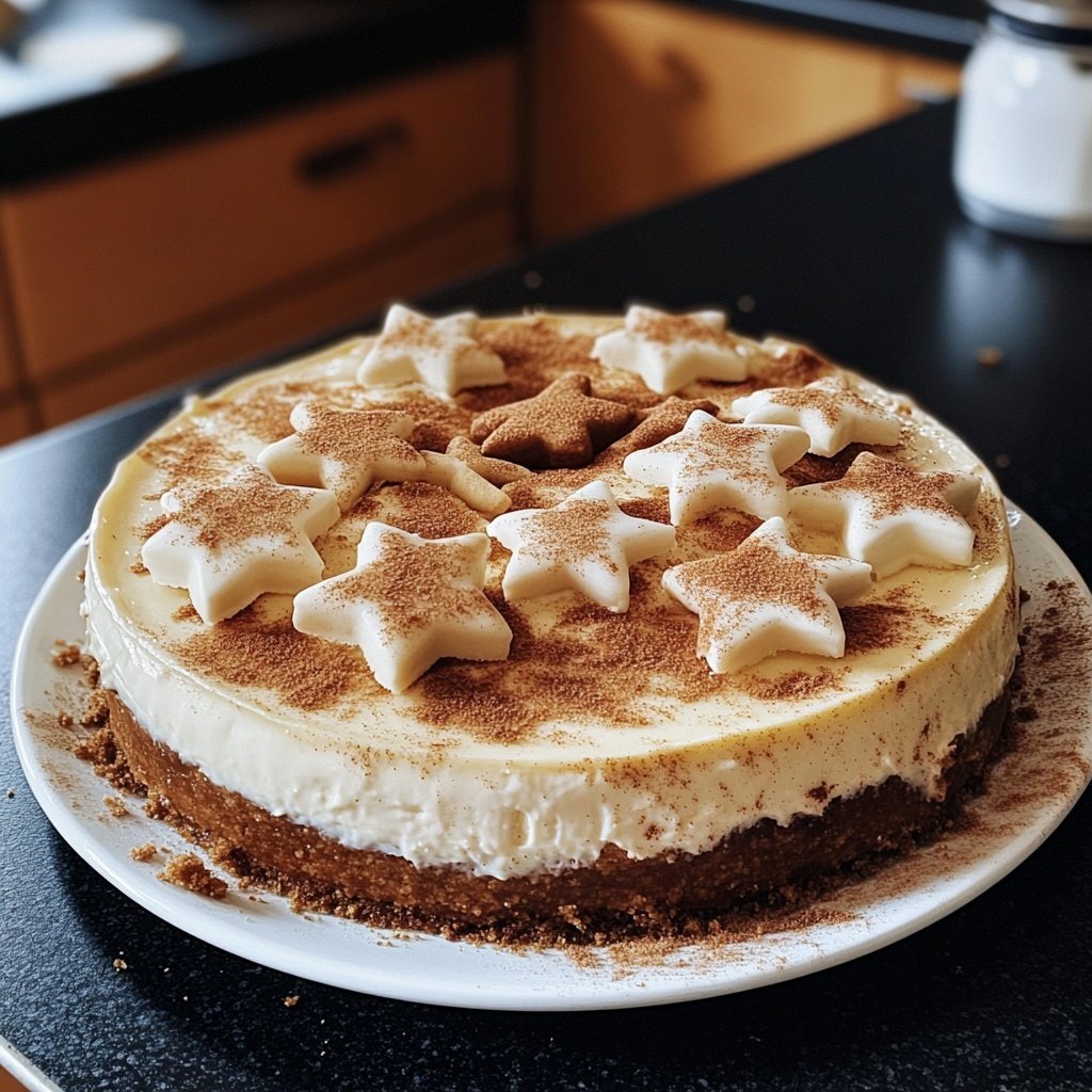 Zimtstern-Cheesecake – Weihnachts-Baking-Dessert