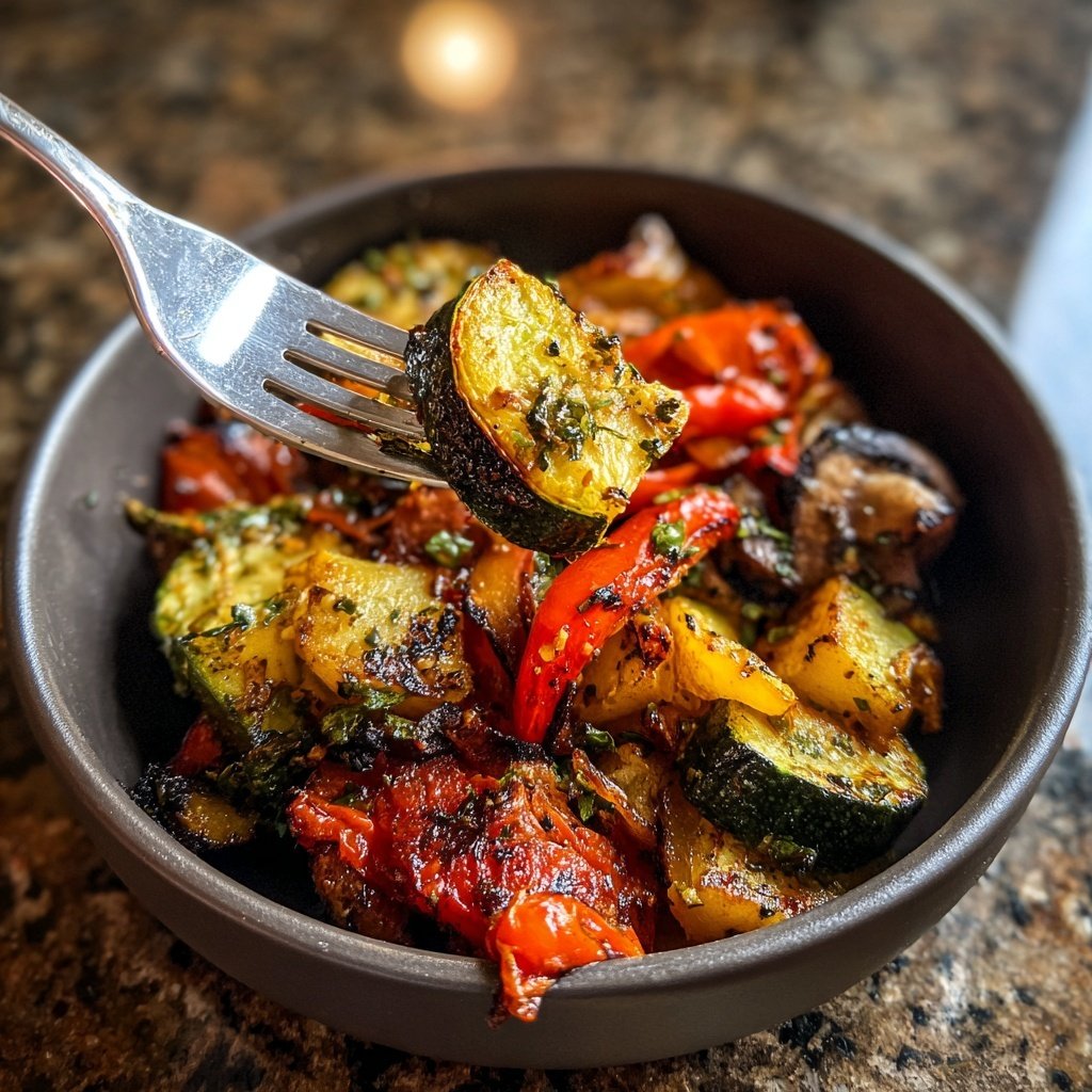 Herzhaft Gebratene Gemüse Bowl