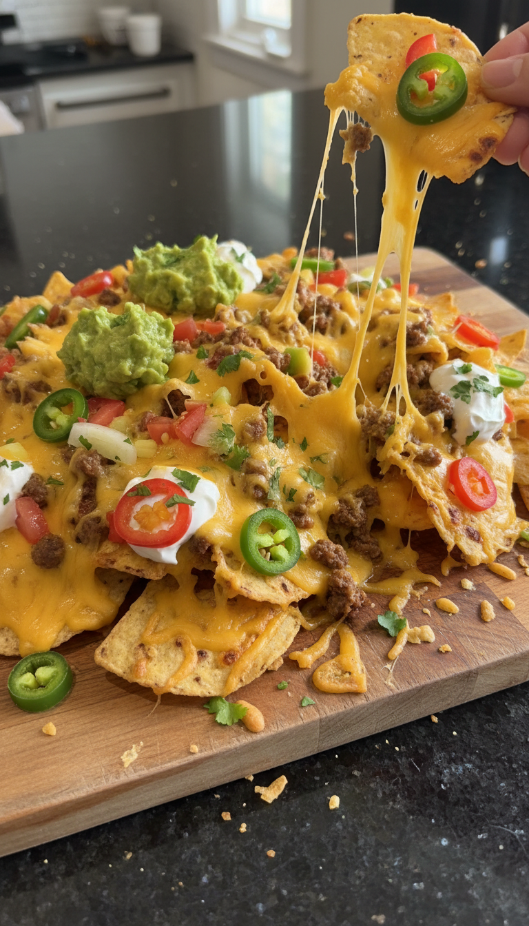 Mundwässernde Voll Beladene Nacho Supreme​