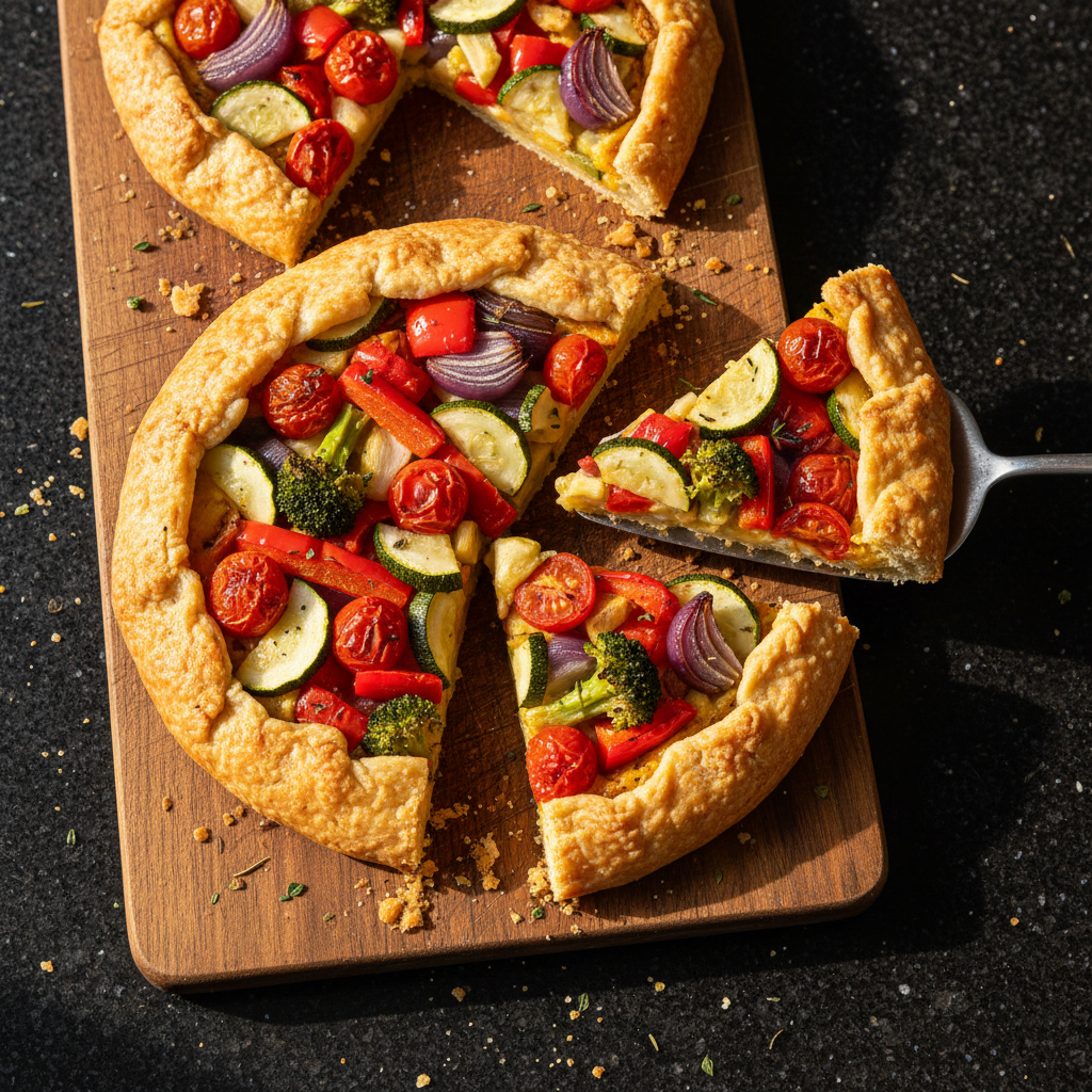 Herzhafte Gebackene Gemüse Tartes