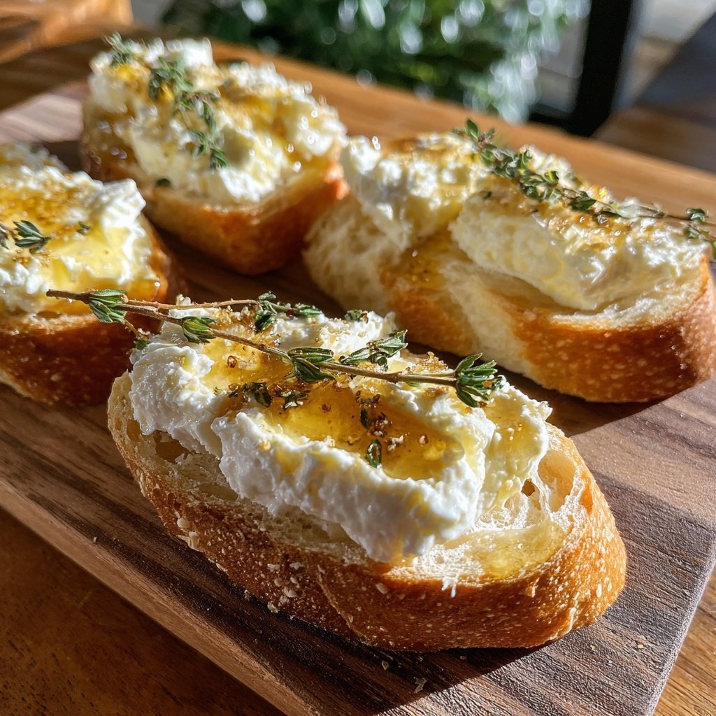 Ziegenkäse Honig Crostini
