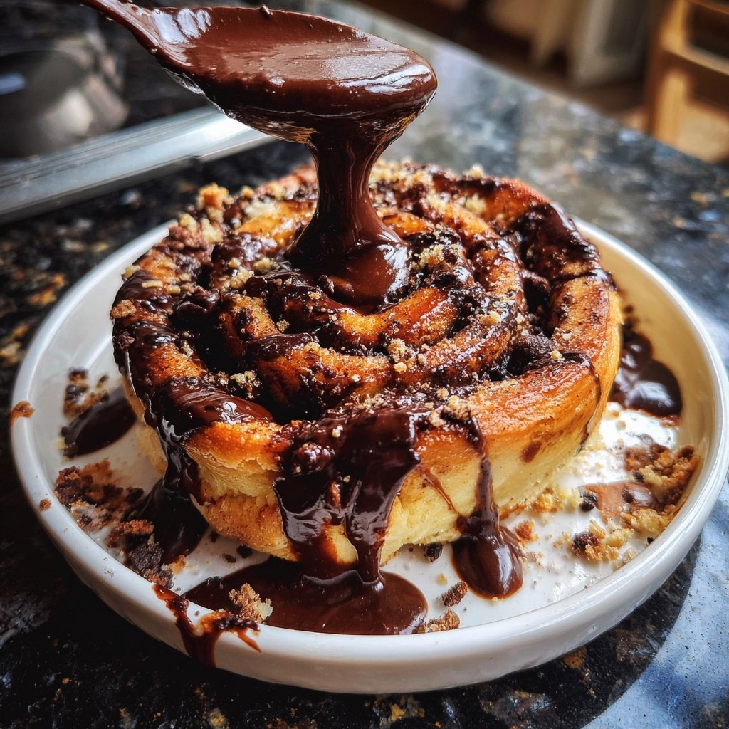 Zimt Rollen Schokoladen Fondue