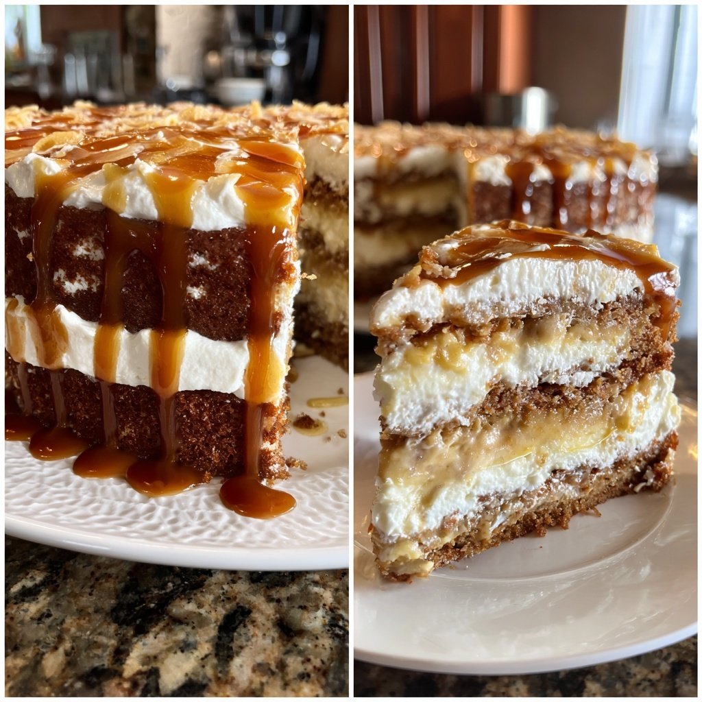 Banoffee Torte mit Bananenrahm