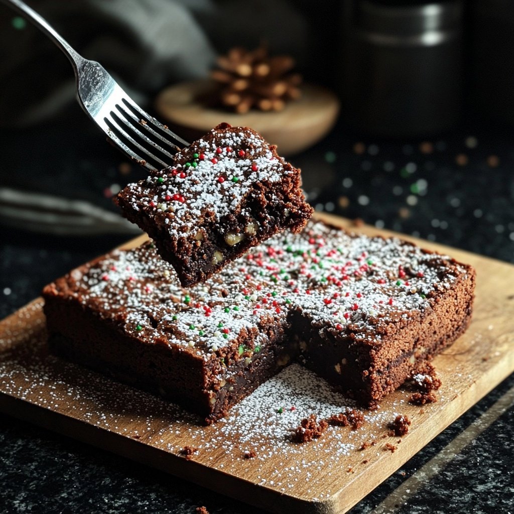 Weihnachtliche Brownies mit Lebkuchengewürz