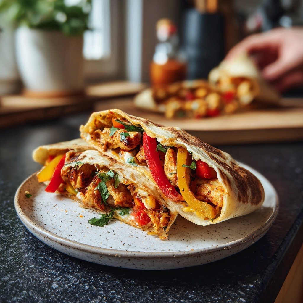 Party Wraps mit Hähnchenfüllung