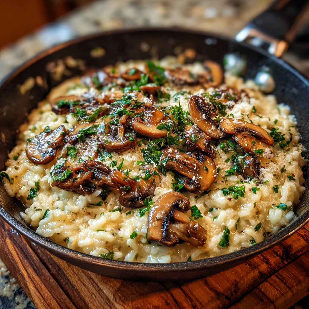 Cremiges Pilzrisotto