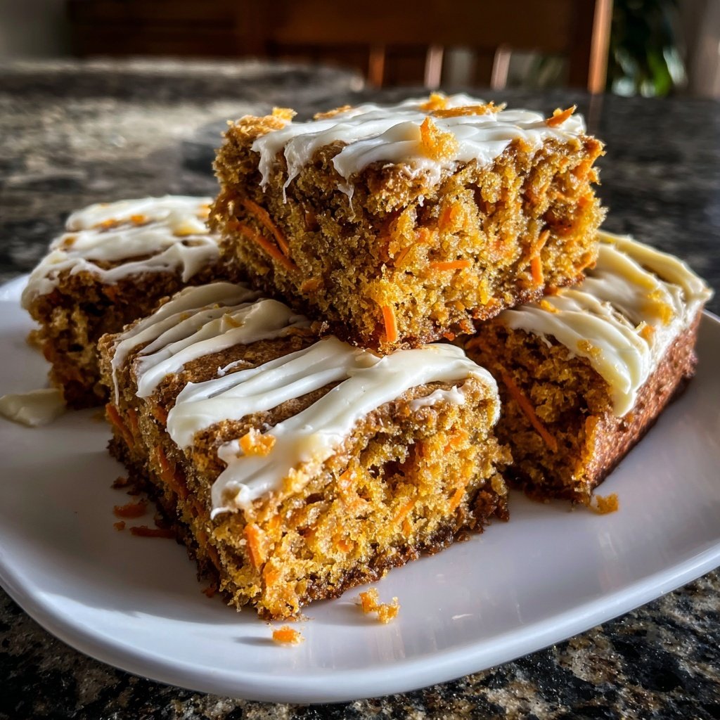 Karottenkuchen Häppchen mit Frischkäse Frosting