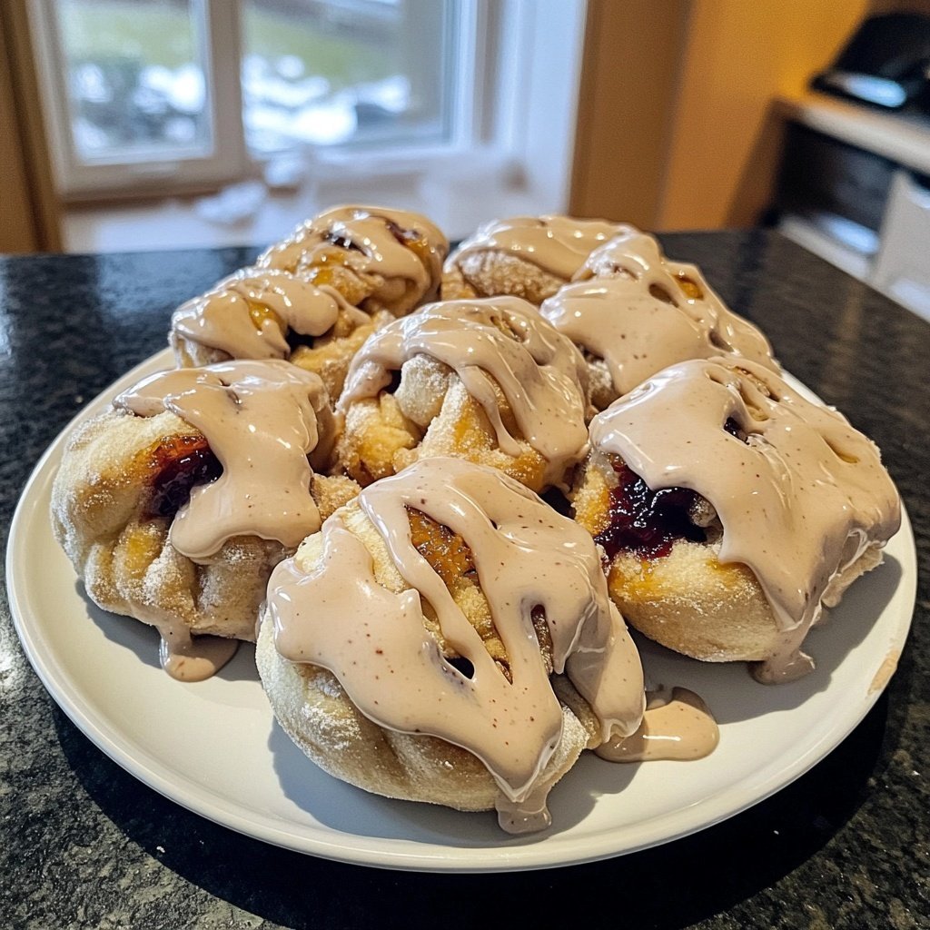 Germknödel mit Vanillesauce und Mohnzucker