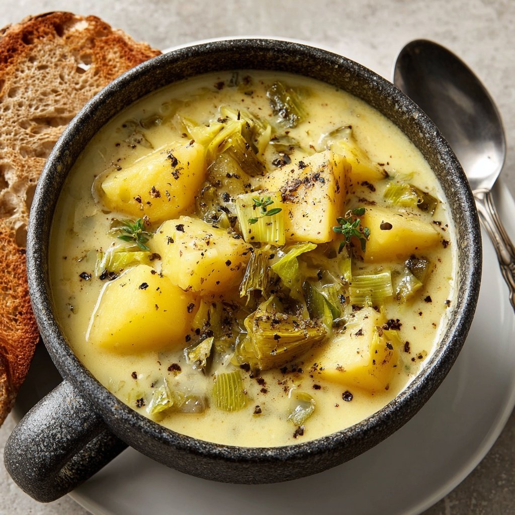 Kartoffel Lauch Suppe mild