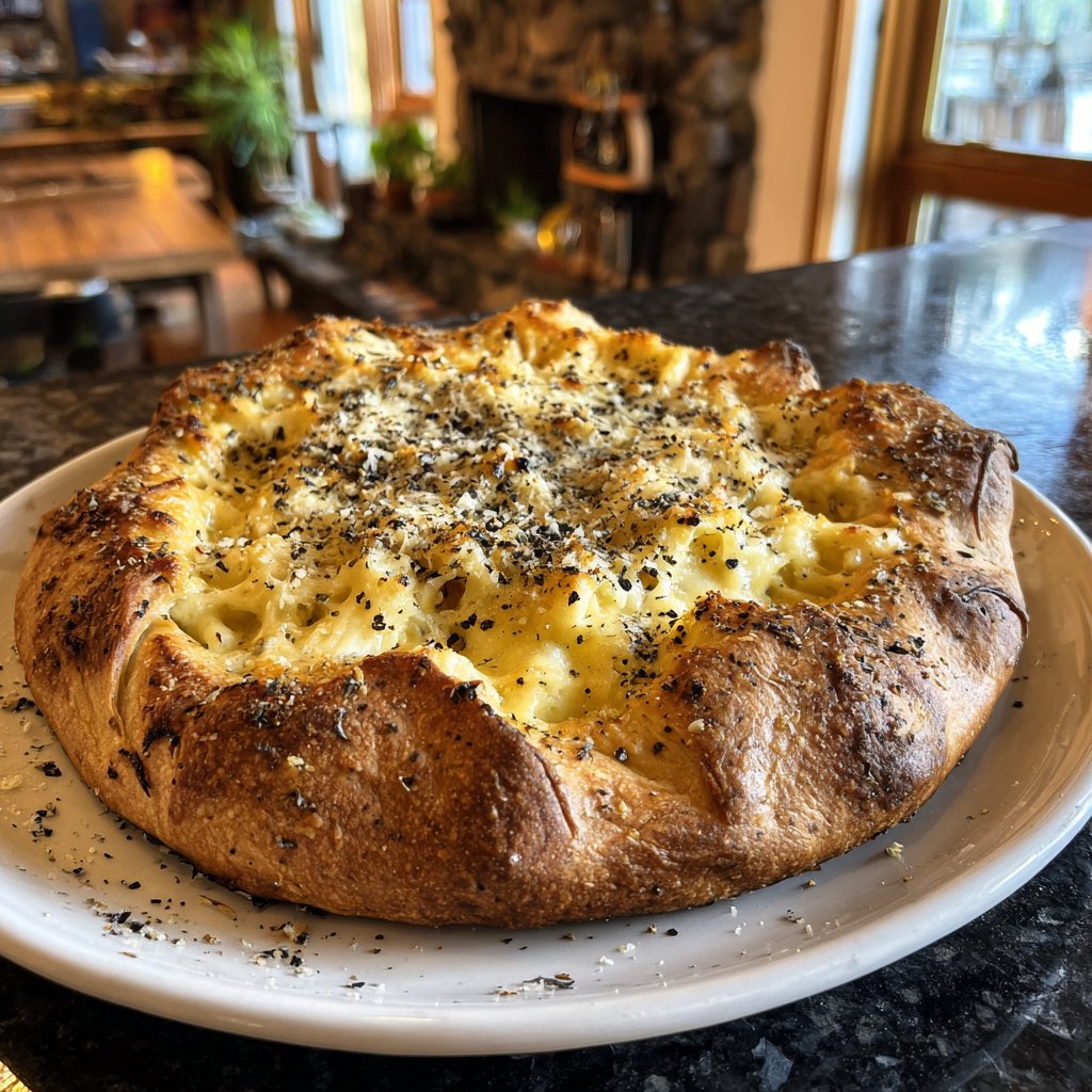 Cacio e Pepe Kuchen cremig Käse