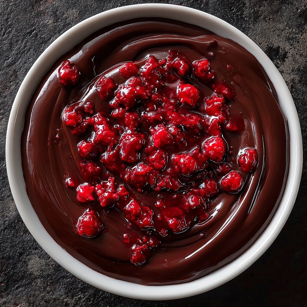 Zartbitter Himbeer Schokoladen Dip