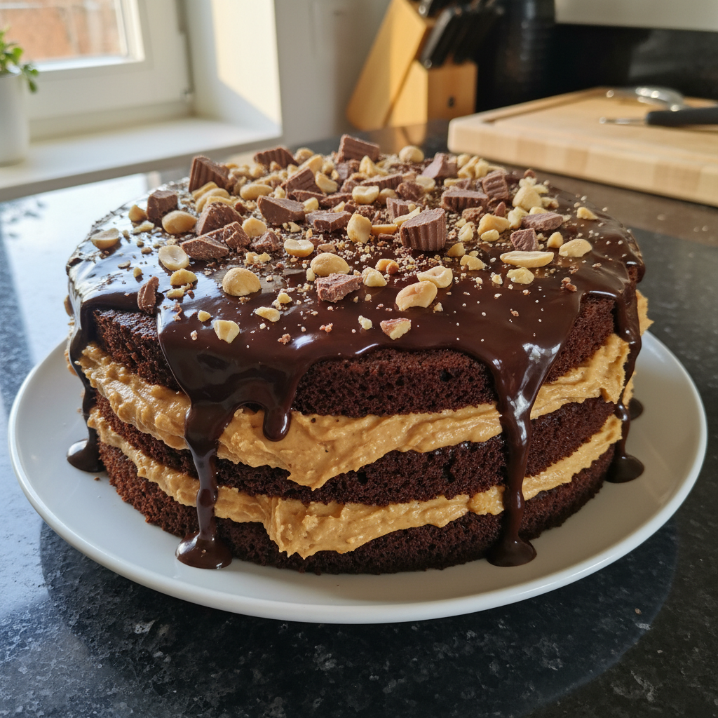 Dekadente Reese’s Erdnussbutter Torte