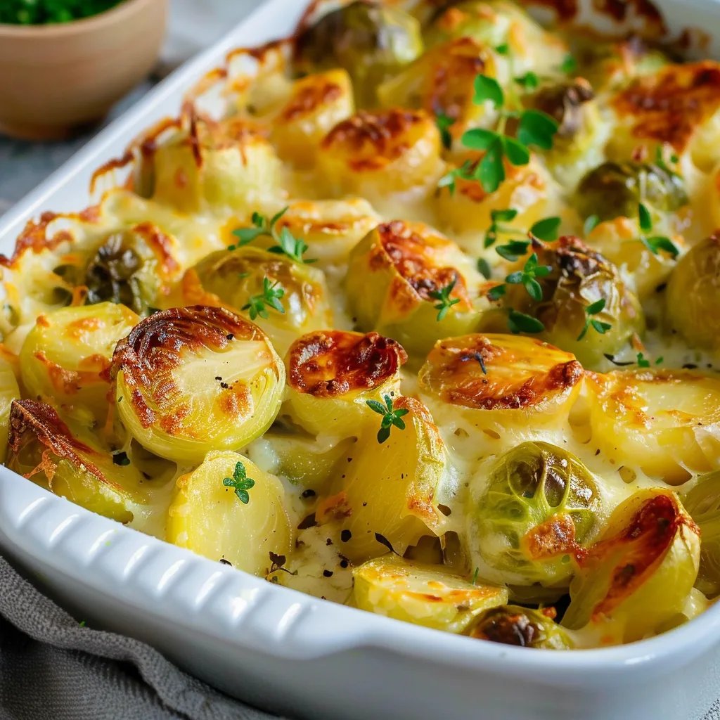 Rosenkohl-Kartoffel-Auflauf