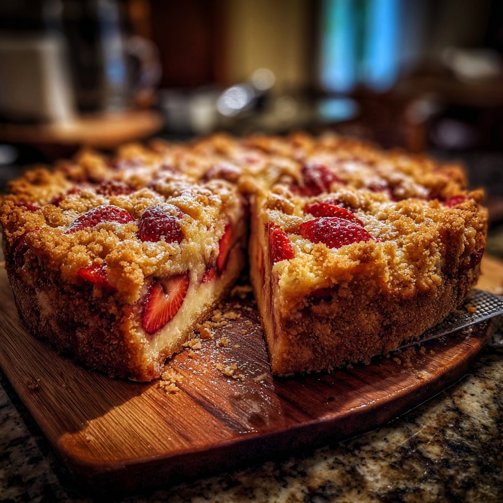 Erdbeer-Streuseltorte