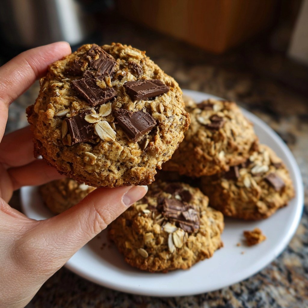 Bananen Hafer Cookies