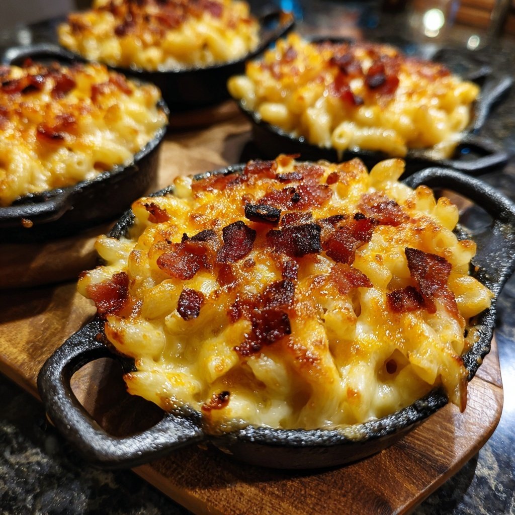 Mini-Mac-and-Cheese-Raclettepfännchen für Kinder und Gäste​