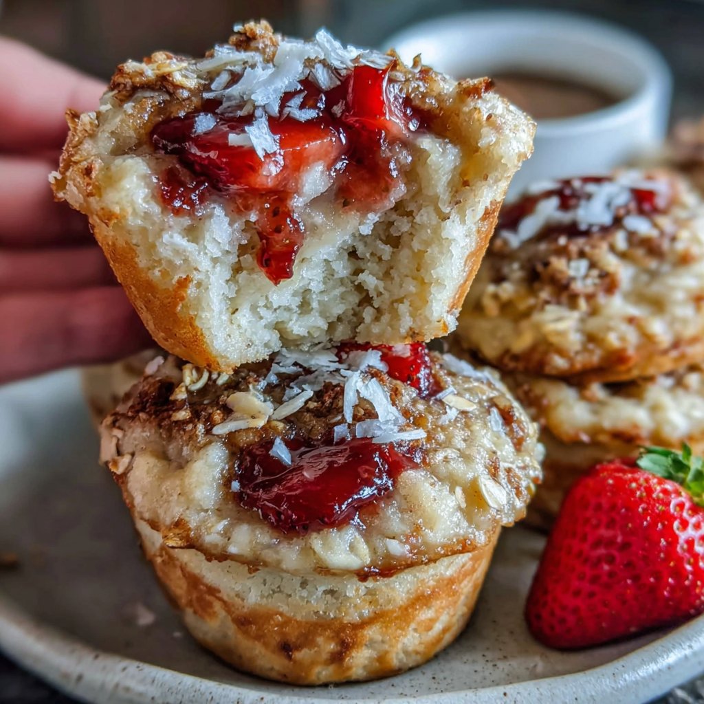 Protein Muffins Erdbeer Batch