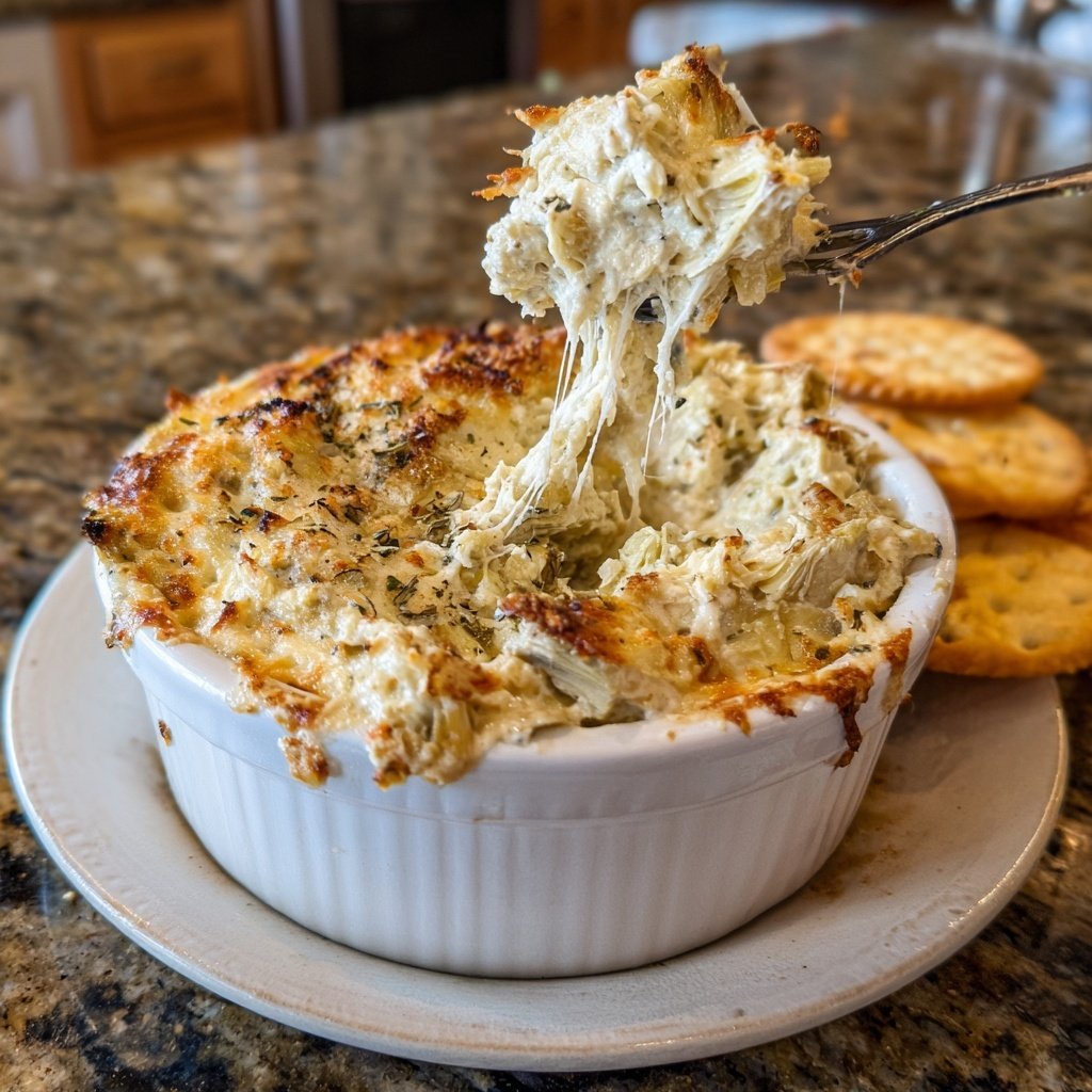 Käsiges Artischocken Dip Parmesan