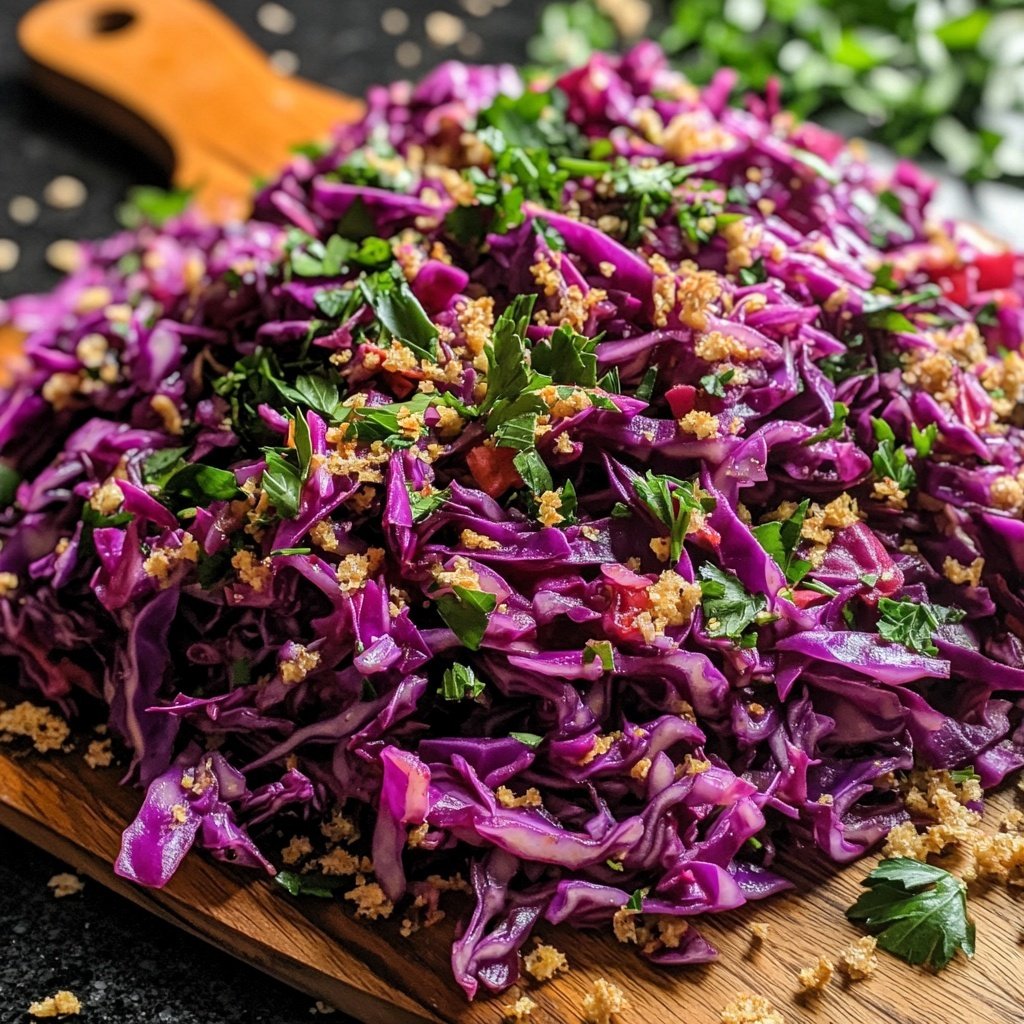 Rotkohlsalat - schnelles Meal Prep Rezept