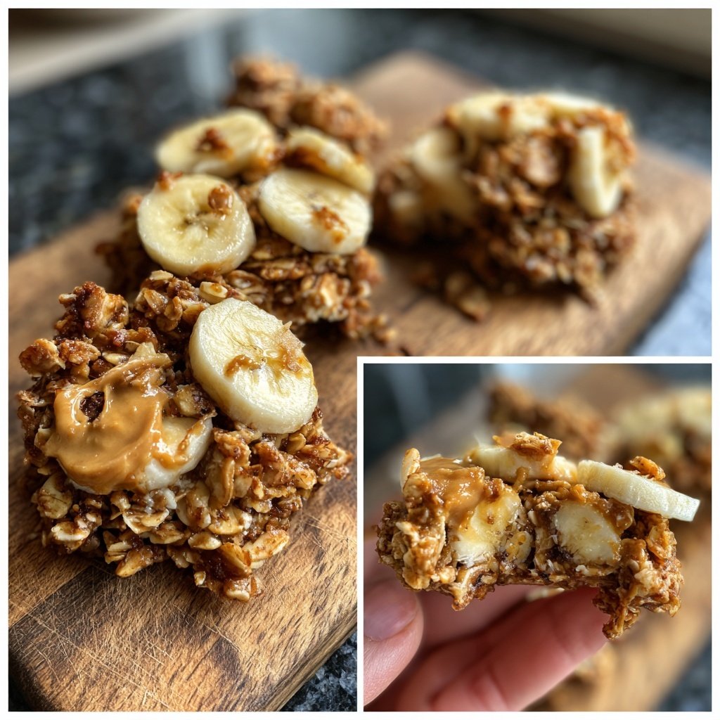 Chunky Peanut Butter and Banana Nibbles