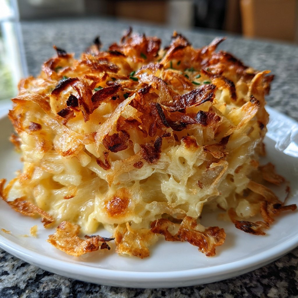 Käsespätzle-Auflauf mit Bergkäse