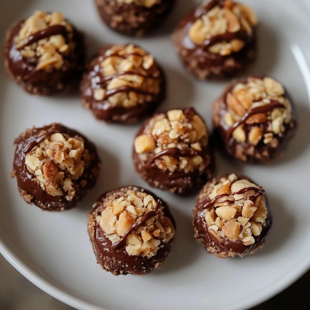 Knusprige Haselnussküsschen mit Nuss-Nougat-Füllung