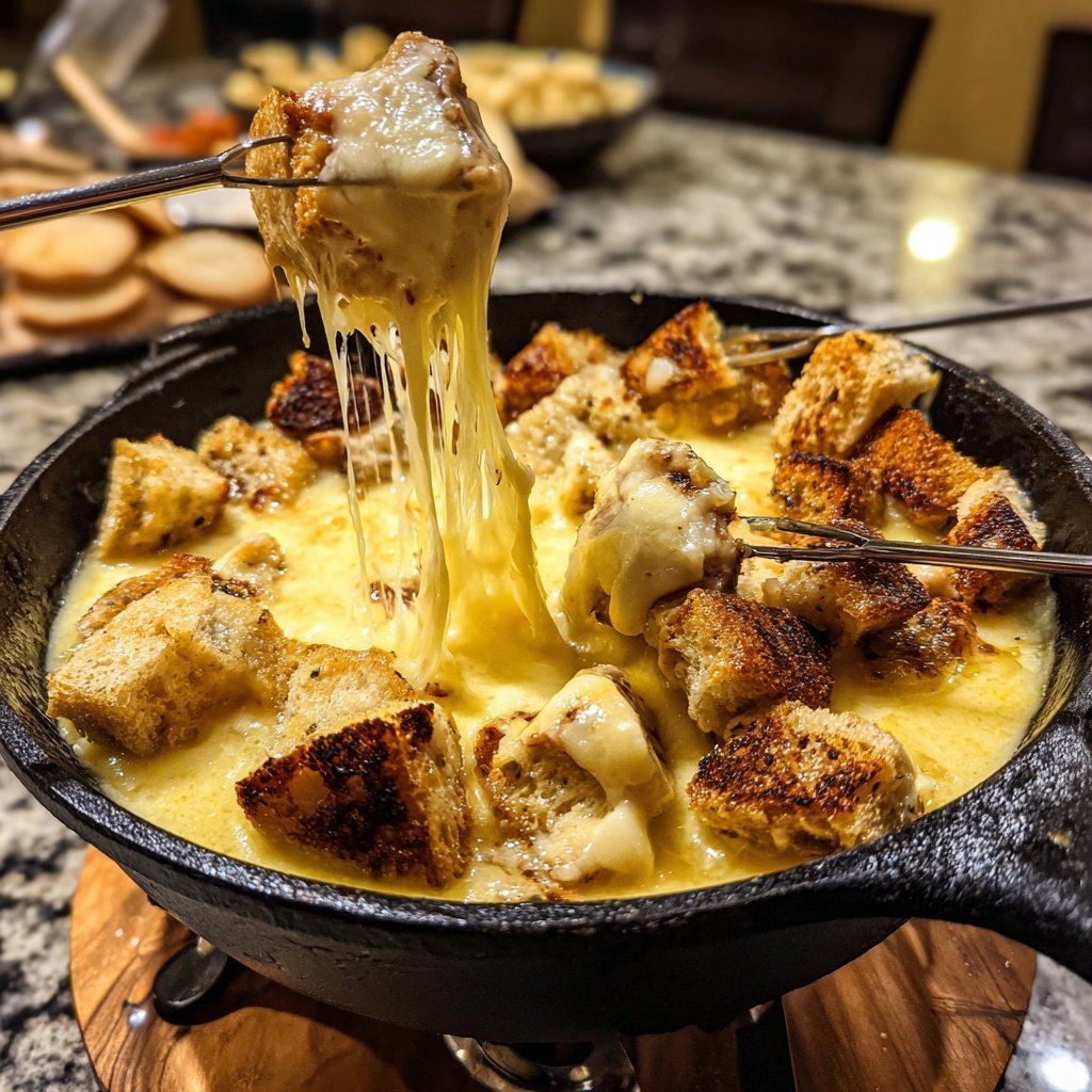 Fleischfondue mit Hähnchen und Pute