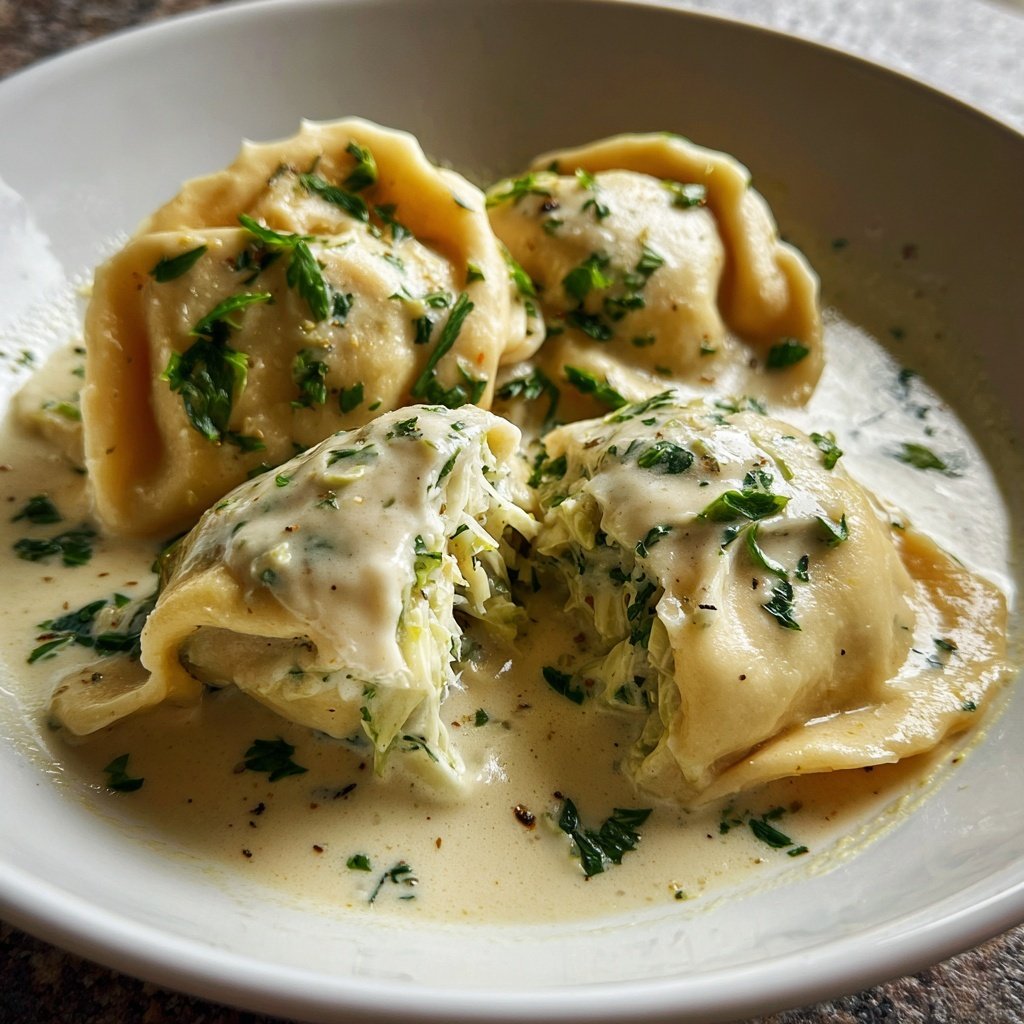 Maultaschen Rahmsauce Spitzkohl Beilage