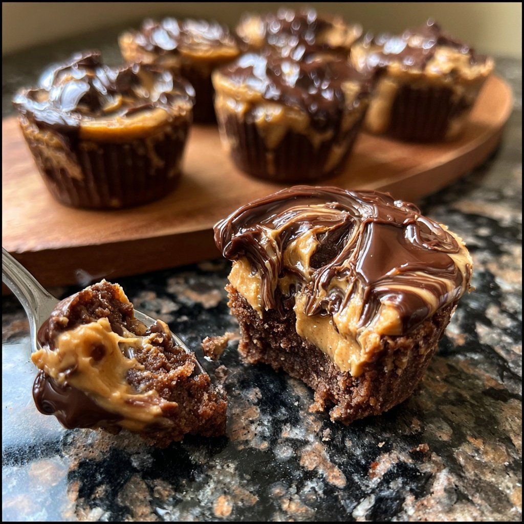 Schoko Erdnussbutter Tassen