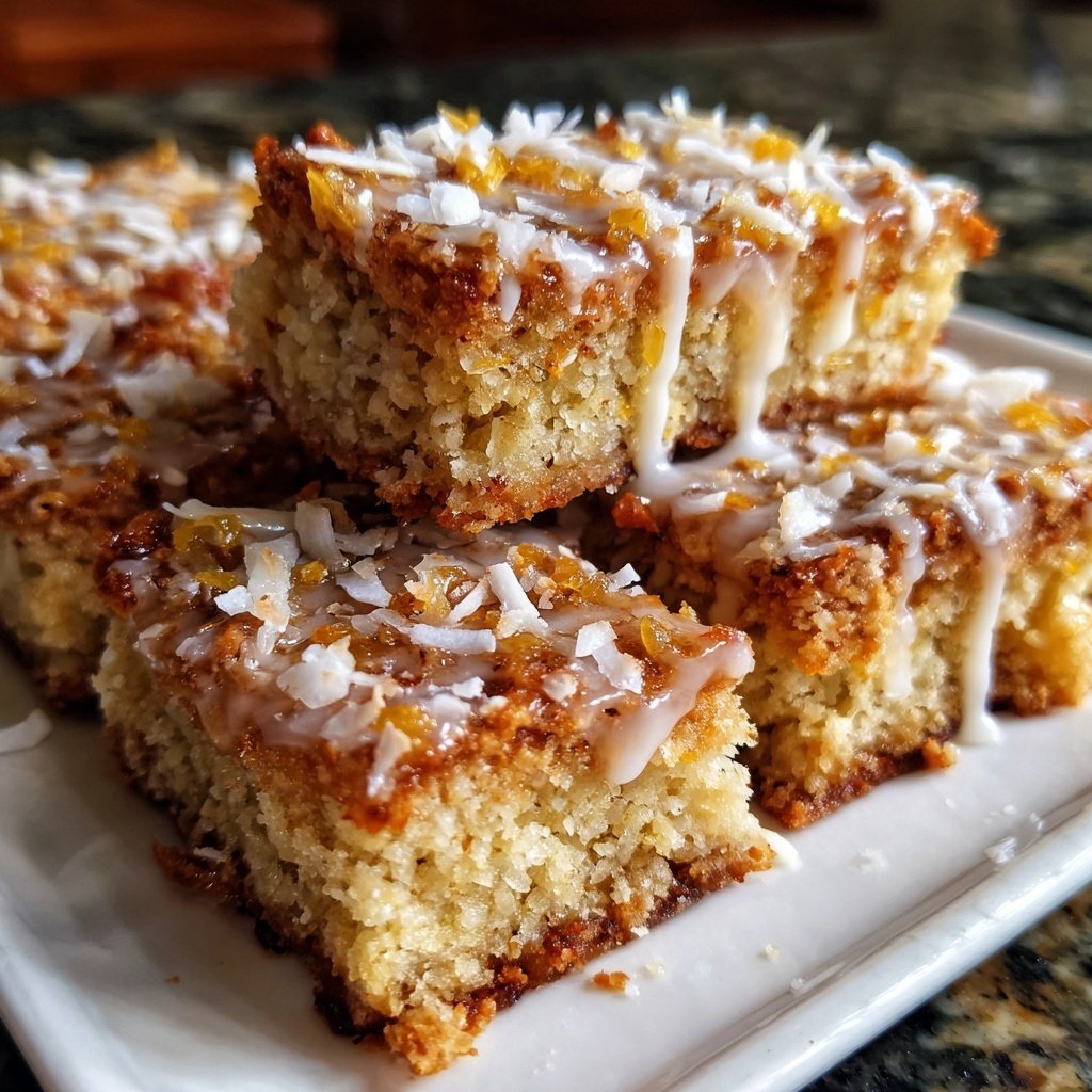 Meyer Zitronen Kokos Riegel