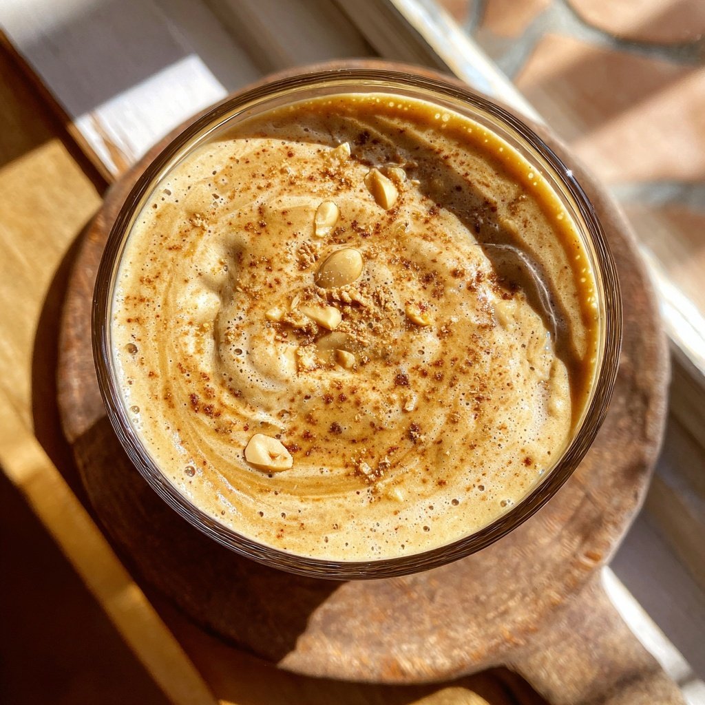 Bananen Erdnussbutter Smoothie