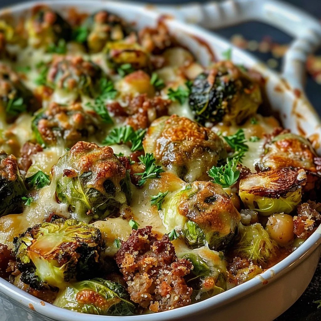 Rosenkohl Hack Auflauf