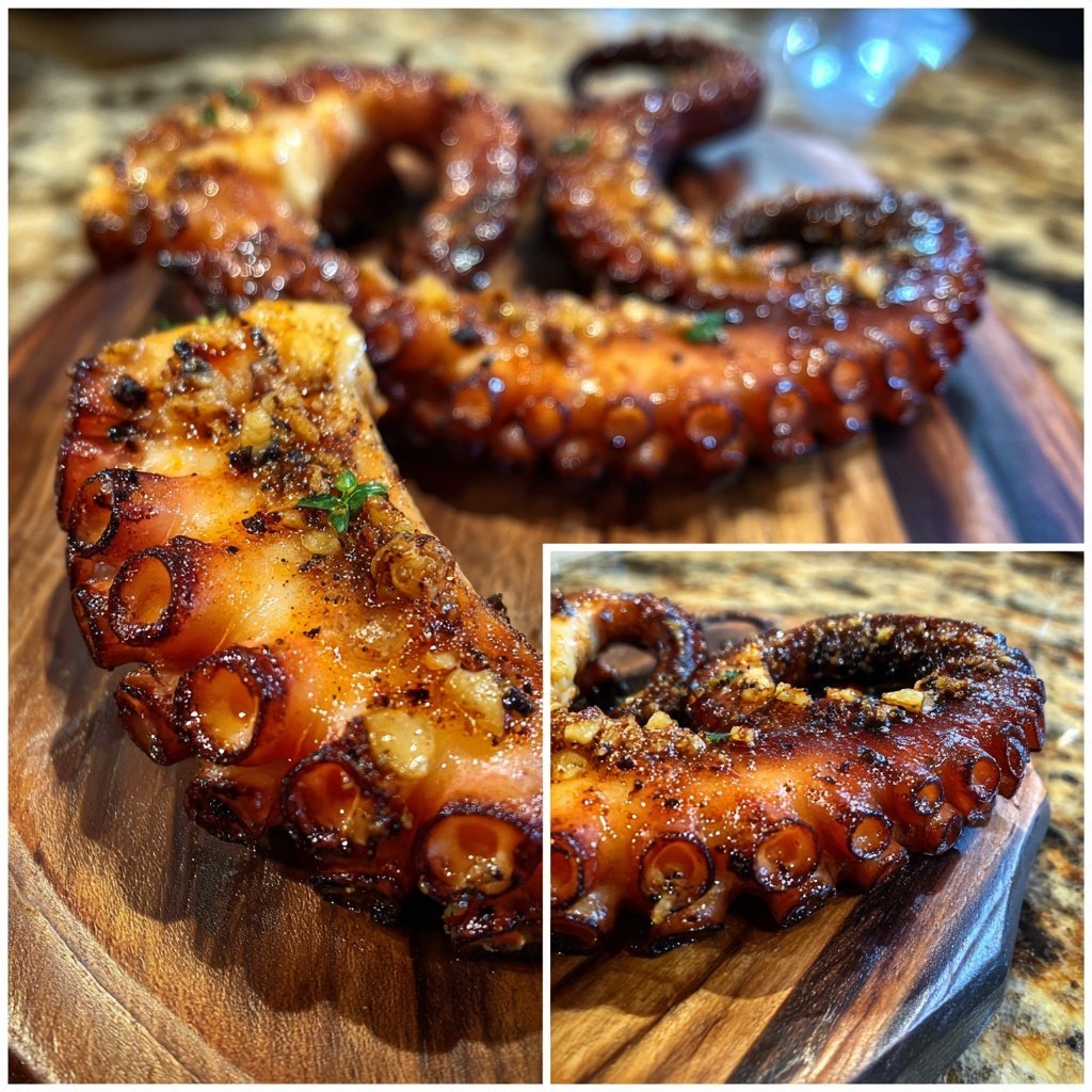 Gegrillter Oktopus mit Turf Kombination